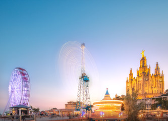 BARCELONA, SPAIN, Temple at Tibidabo