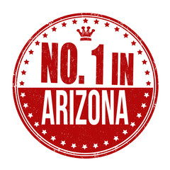Number one in Arizona stamp