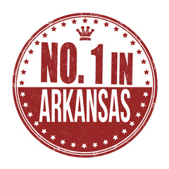 Number one in Arkansas stamp