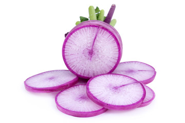 purple dikon radish