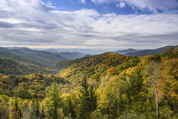 Fototapeta na wymiar Smoky Mountains, Tennessee, USA Landscape