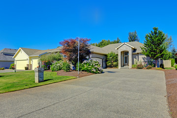 Modern house with curb appeal.