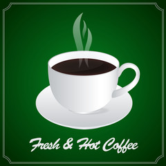 A Cup of Fresh & Hot Coffee