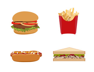 Fast food icons