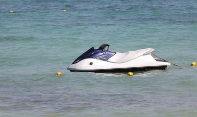 water scooter on sea