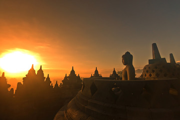 Borobudur on sunrise