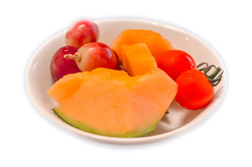 Fruits on bowl