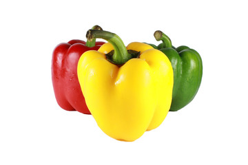 Three color peppers