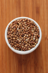 Buckwheat in a bowl