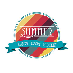 Minimal Retro Summer Background | EPS10 Editable Vector