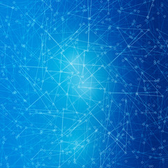 Blue Abstract Circuit Board - Technology Vector Background