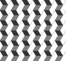 Seamless geometric pattern in op art design. Vector illustration
