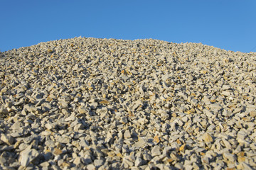 Ghiaia di roccia in cava