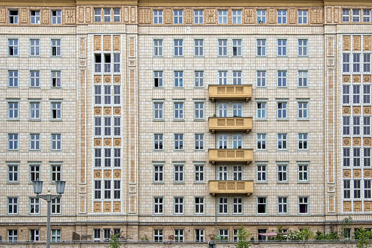 Socialist architecture on Karl Marx Allee, Berlin, Germany