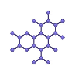 Molecule DNA Structure Icon. Vector