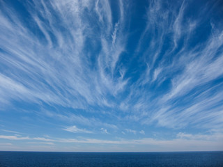 Wndy Clouds On The Evening Sky