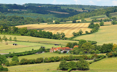 Fototapeta na wymiar An English Rural Hamlet in Oxfordshire