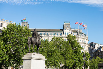 Trafalgar square in London