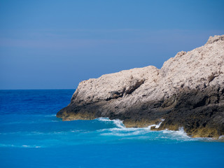 Naklejka premium Porto Katsiki beach at Lefkada island