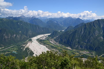 Fiume Fella (vista dal monte S.Simeone)