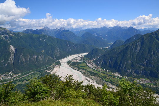 Fiume Fella (vista dal monte San Simeone)