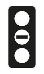 Ampel Fußgänger Gelb