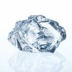 Ice cube isolated on white