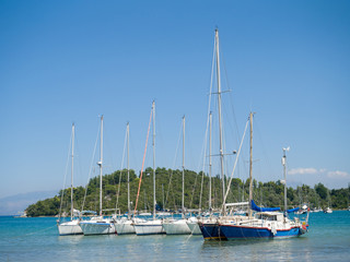 Obraz premium Harbor of Nidri on Lefkas island