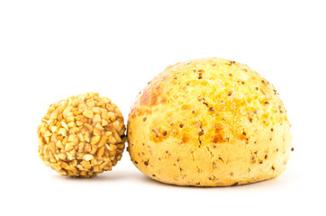 Korean bread and peanut chocolate ball