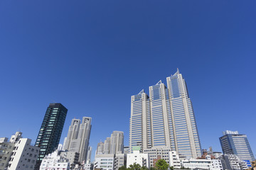 Fototapeta na wymiar 快晴青空新宿高層ビル群 イメージ　890