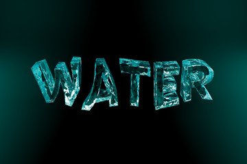 Water Text