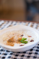 yogurt with fruit salad