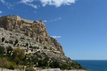 Fototapeta premium Santa Barbara fortress in Alicante