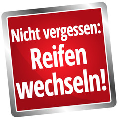 Nicht vergessen: Reifen wechseln!