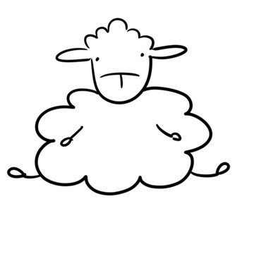 Sitting sheep
