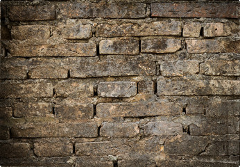 Ancient bricks wall,background and texture.