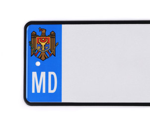 Number plate from Moldova.