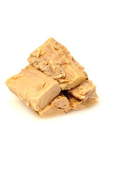 Group of pieces of tuna in olive oil