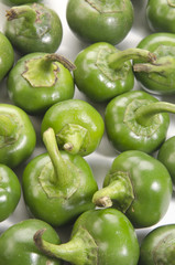 fresh organic green cherry pepper