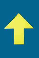 Fototapeta premium direction arrow showing upside