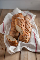 baguette with goat cheese