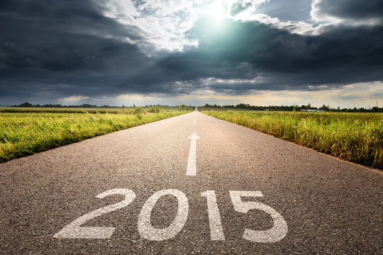 Driving on an empty road to new 2015
