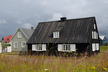 Fototapeta na wymiar maison islandaire ancienne