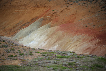 Roches colorées islandaises