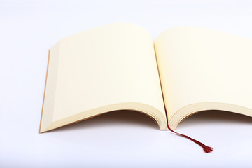 open book isolated on white background