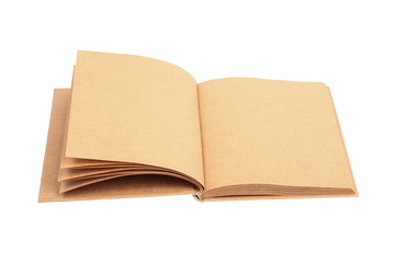 brown book isolated on white background
