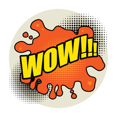 Comic book explosion abstract, vector