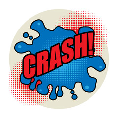 Comic book explosion abstract, vector