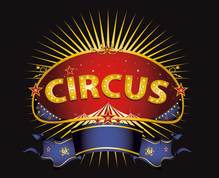 Fantastic red circus sign