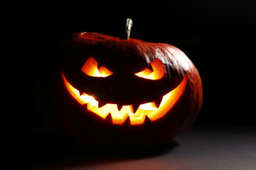 Evil halloween pumpkin